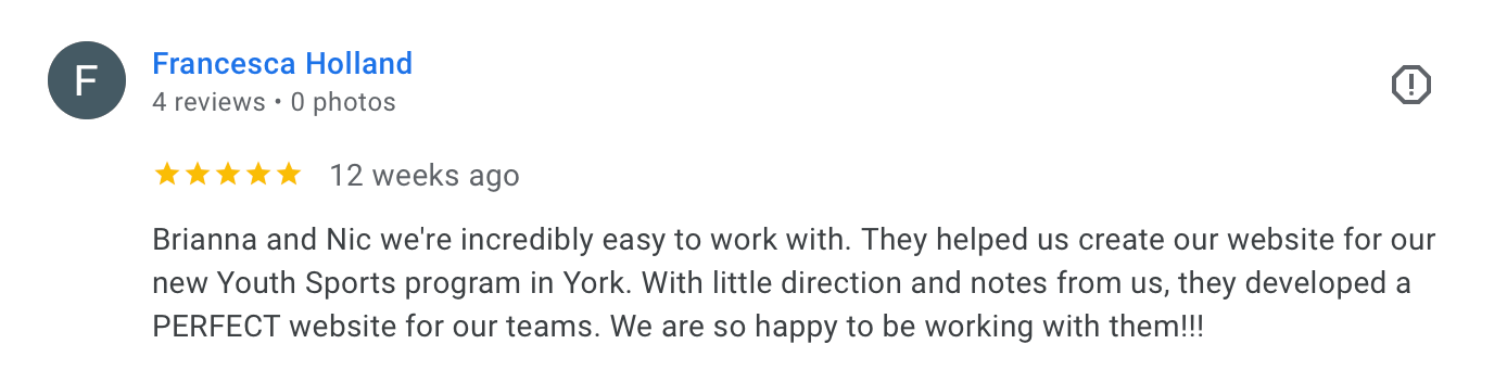 Review from Francesca from York Youth Cheer
